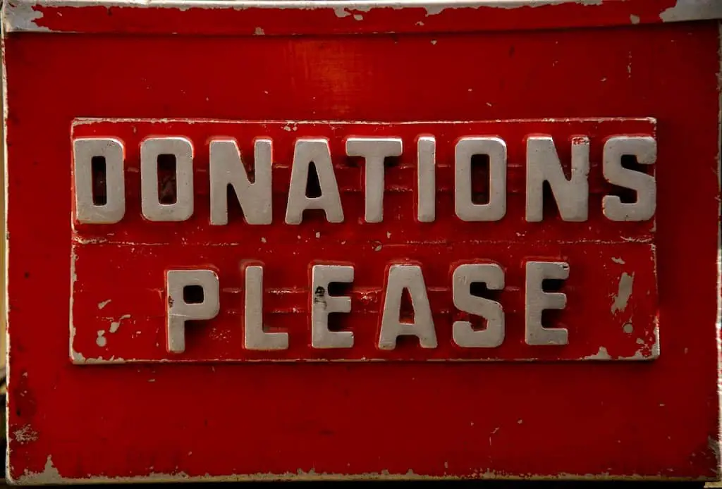 Donations please