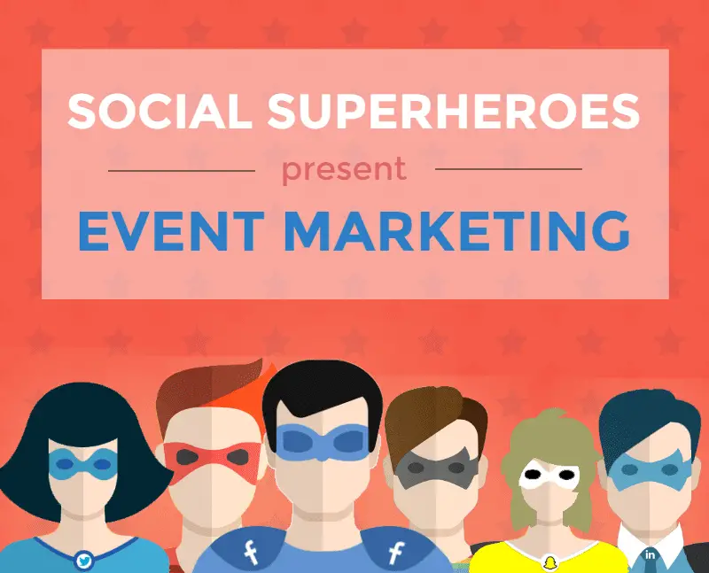Event marketing social media infographic