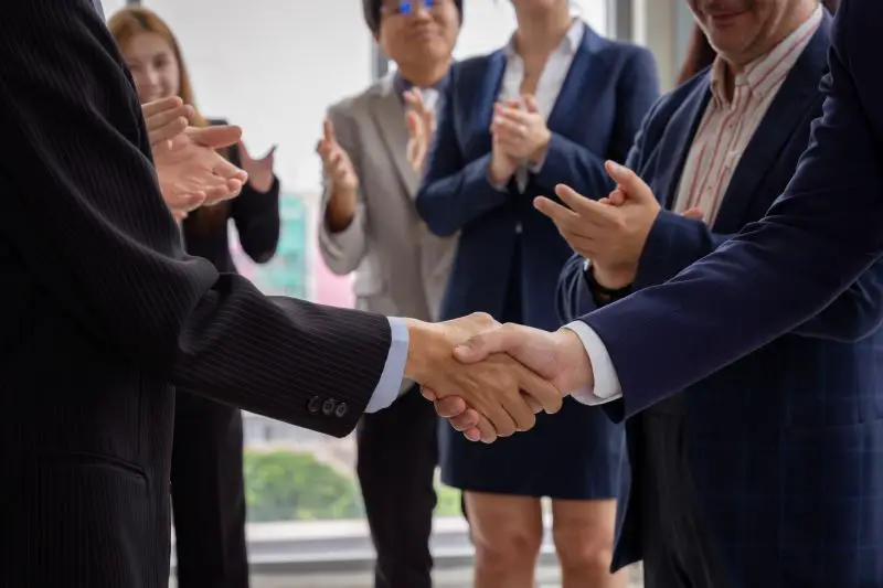 Group of multiethnic businessmen