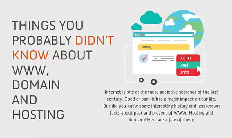 Some Important Things You Probably Didn’t Know about WWW, Domain, and Hosting Infographic