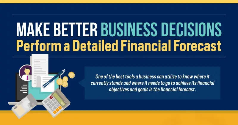 Illustration showing how to Make Better Business Decisions - Perform a Detailed Financial Forecast