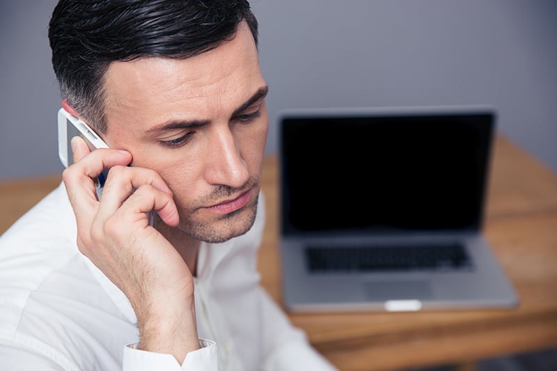 businessman talking on the phone