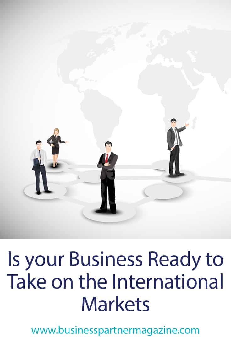 Is your business ready to take on the international markets Abstract business background