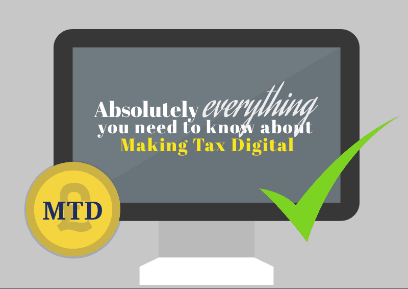 vector image laptop screen Making tax digital