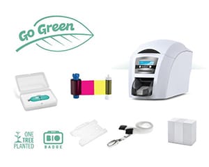Magicard 300 printer and biodegradable plastic id card holders - How to  Start an Eco Friendly Photo ID Card System 