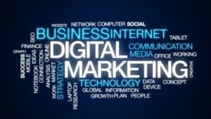 digital marketing word cloud