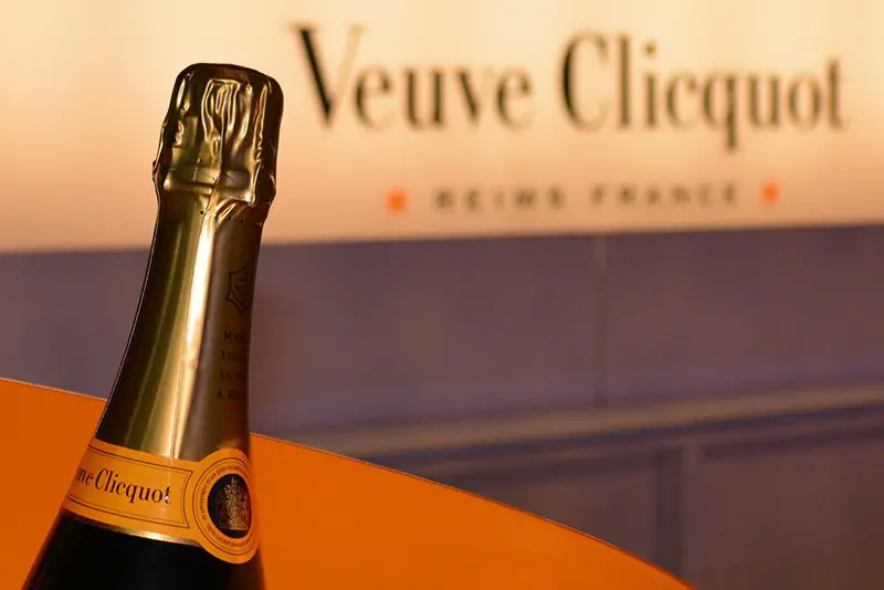 Veuve clicquot champagne bottle