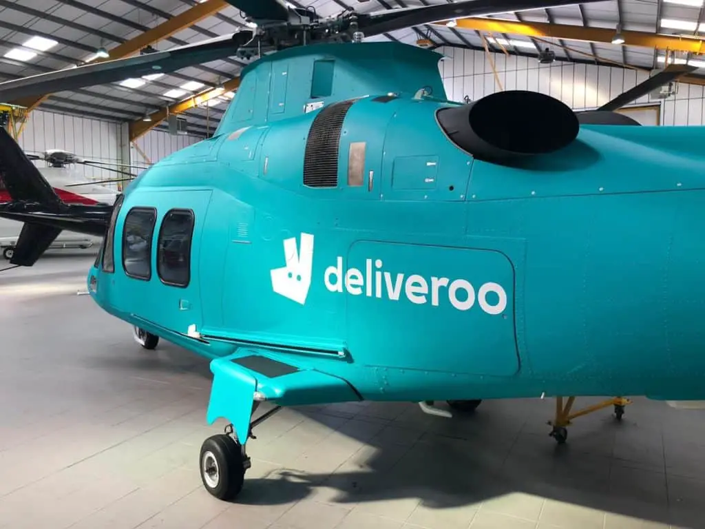 Charter A - Deliveroo - Roocopter  - London Diners
