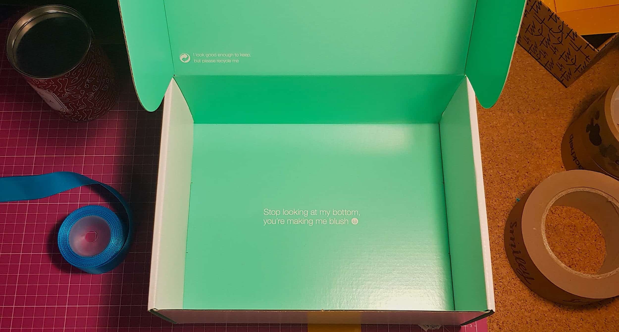 Green packing box for small business