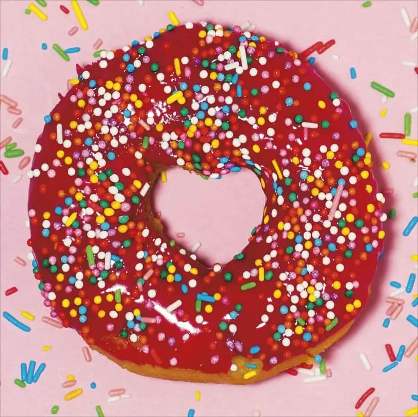 donut birthday card