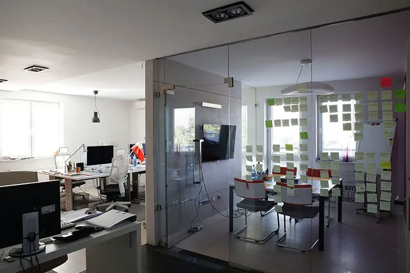 Office design - chairs and desk in office