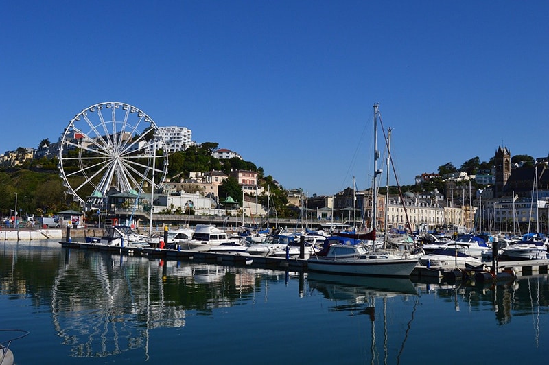 Torquay harbour – port – Devon – English Riviera – UK holiday resort