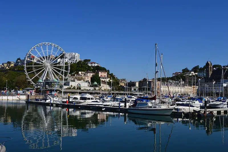 Torquay harbour – port – Devon – English Riviera – UK holiday resort