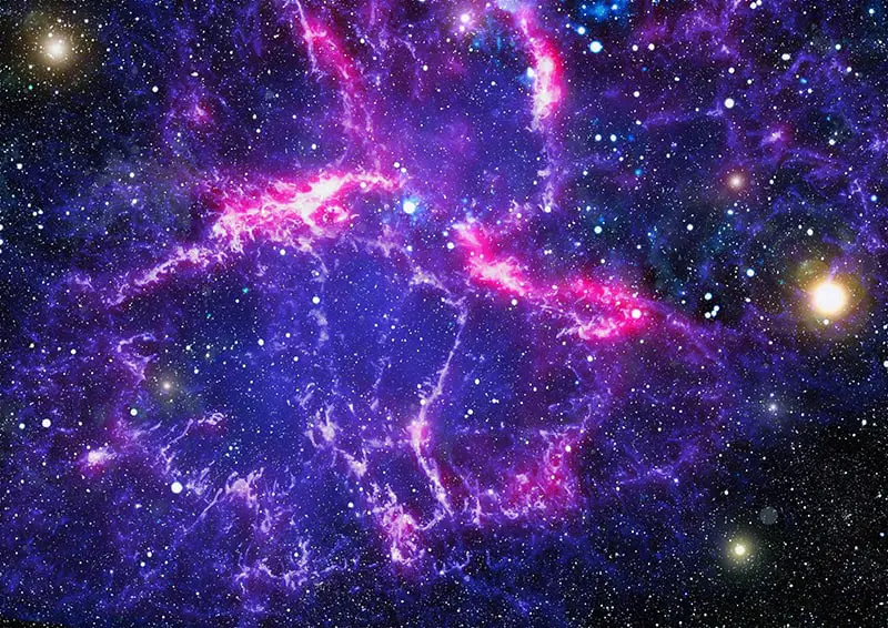 Nebula cloud in outer space.