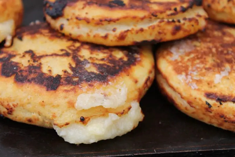 Image of arepas, one of the staple Venezuelan food