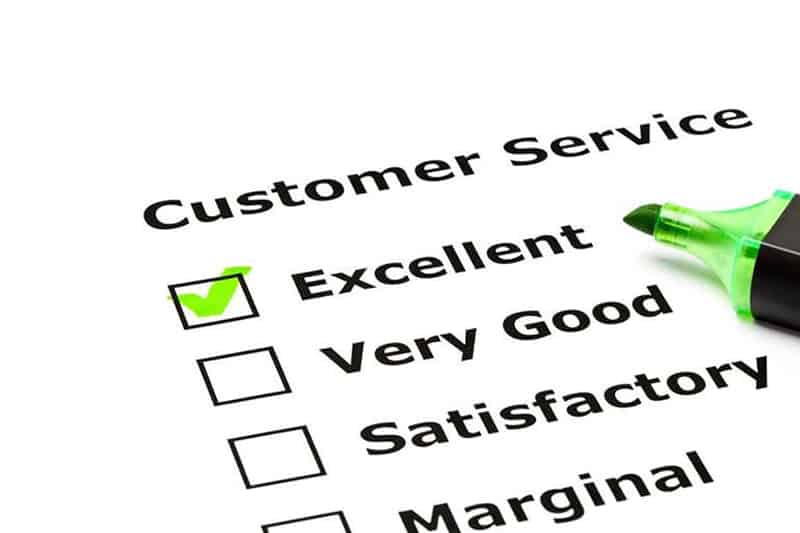 customer service customer rating  of excellent and green highlighter pen