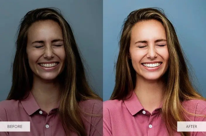 Contrast Lightroom Presets for Portraits-Before and After