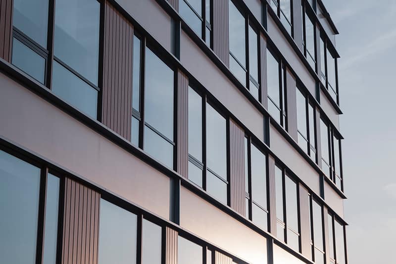 Brown and white concrete building