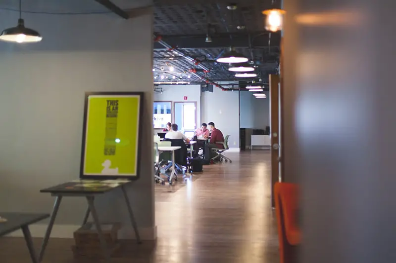 group of people working inside the office