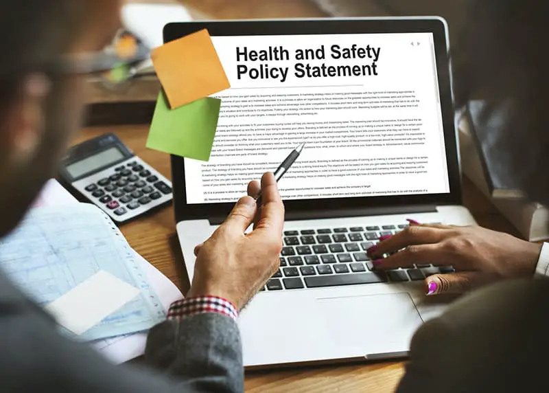 Health and Safety Policy Statement Form Concept