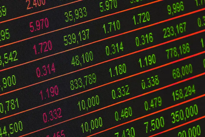 Stock exchange board - trading options