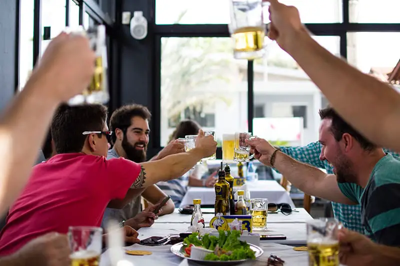 Successful restaurant full of customers