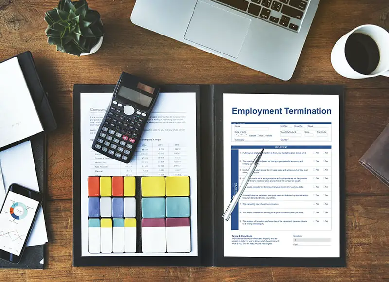 Employment Termination Form Page Graphic Concept