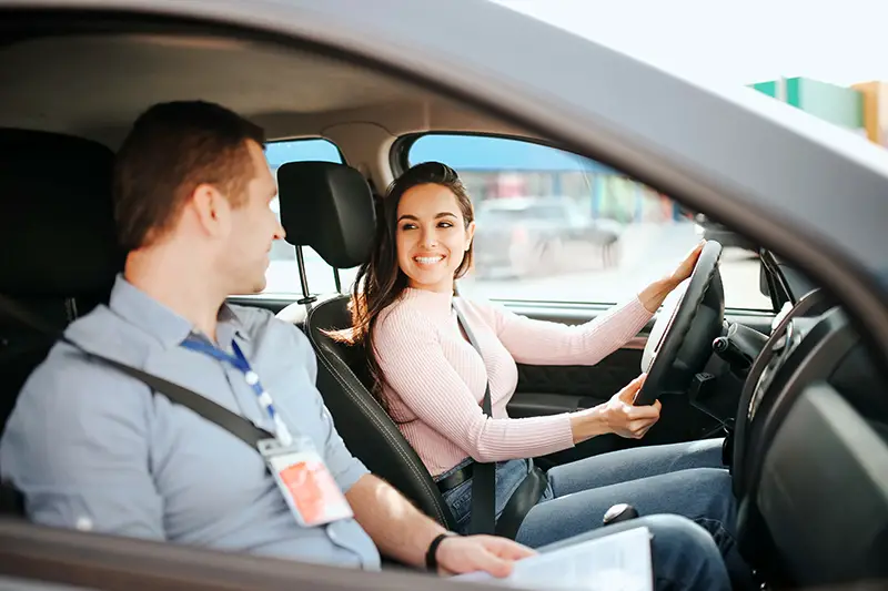 Male auto instructor