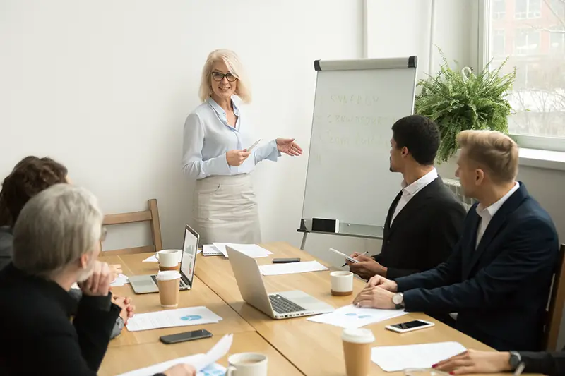 Business people in a conference room