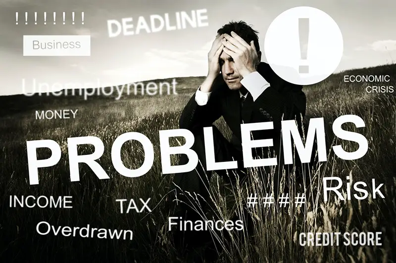 Business Problem Concern Worried Graphic Concept