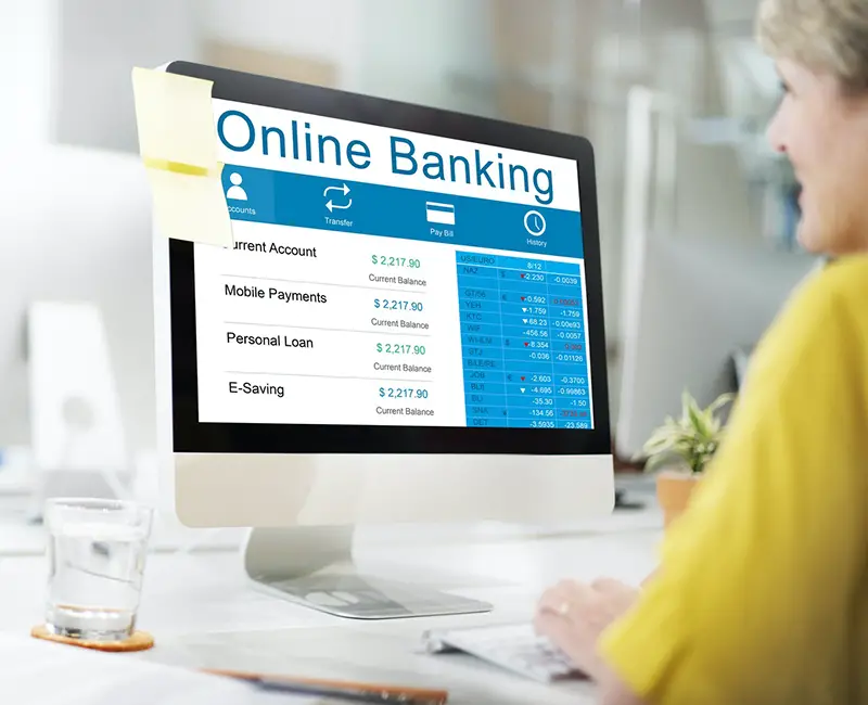 Online Banking Finance Banking E-banking Concept