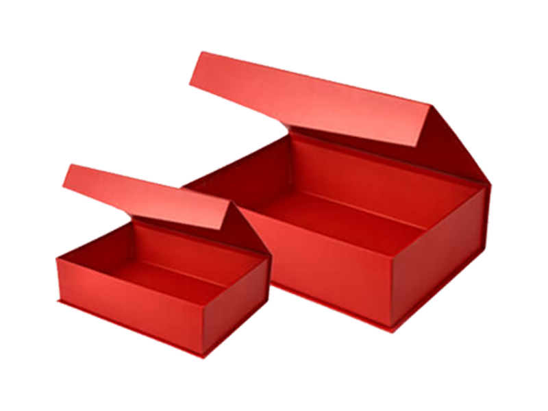 Red magnetic closure box