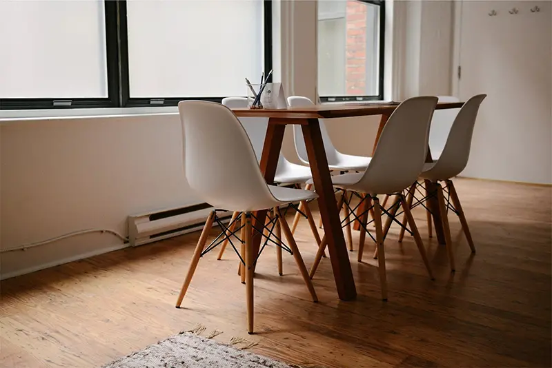 Modern table and chairs