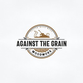 Against the grain woodwork logo