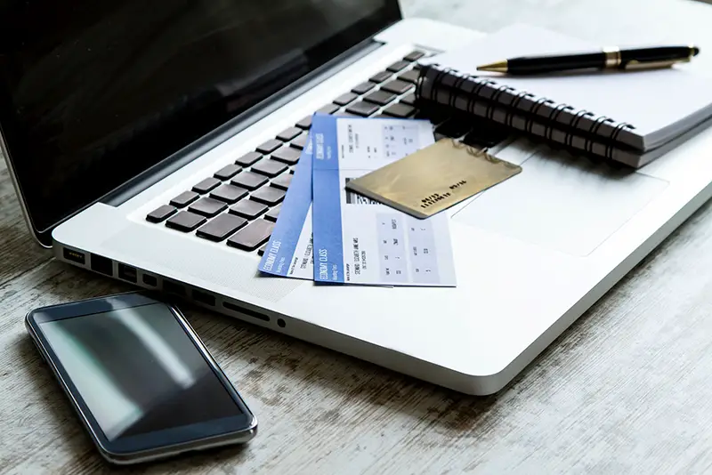 Buying airline tickets on line with a credit card