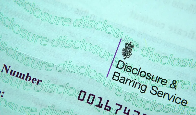 Authentic Disclosure & Barring Service certificate. DBS check in the UK prevent unsuitable people from working with vulnerable groups, including children.