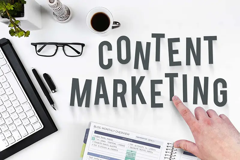 Content marketing concept