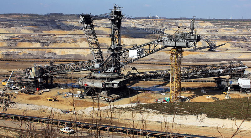 open pit mining raw materials