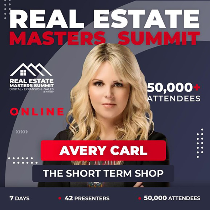 Avery Carl as a Real Estate Summit speaker