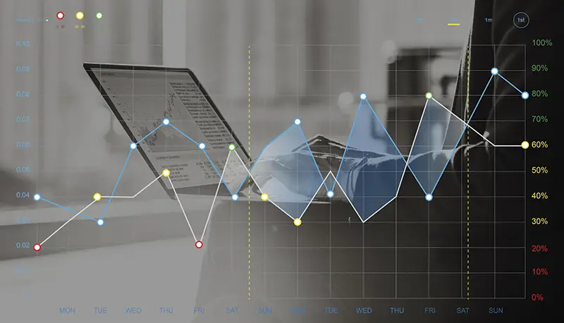 Forex Stock Exchange Graph Global Business Concept