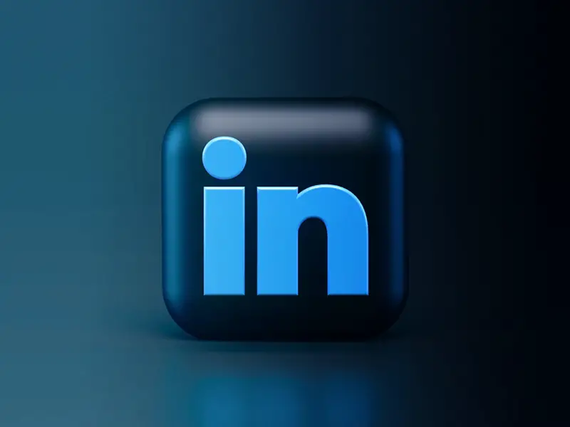 linkedin 3D icon