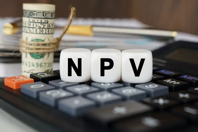 NPV cubes on calculator