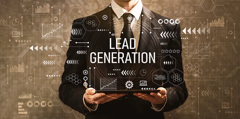 Businessman Lead Generation concept