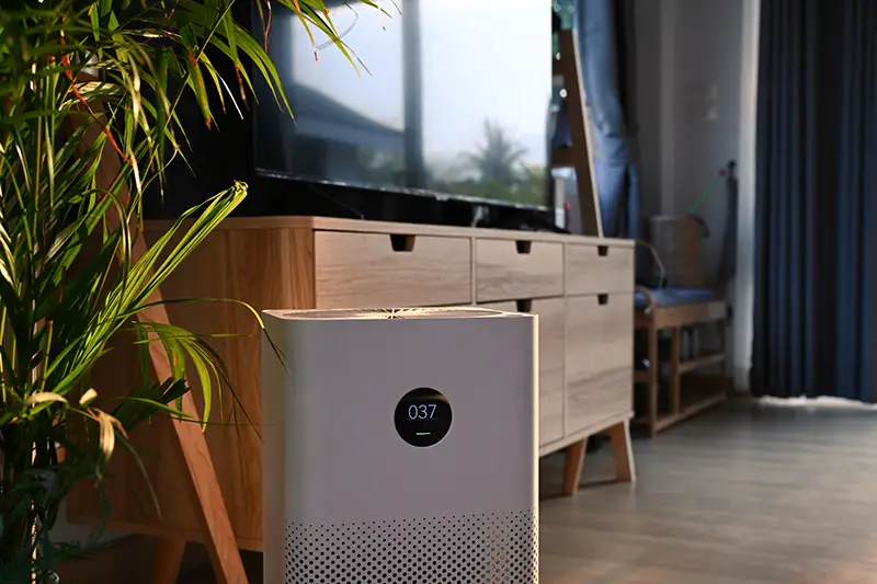 Air purifier in the livingroom