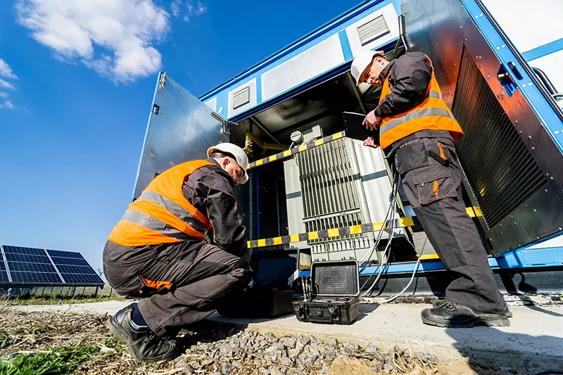 Execution of electrical measuring works on the power transformer