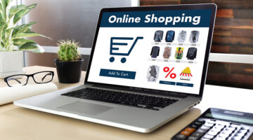 Online shopping business concept