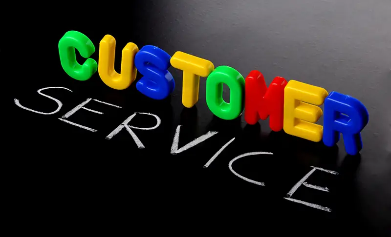 Customer service text