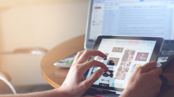 Person using Ipad