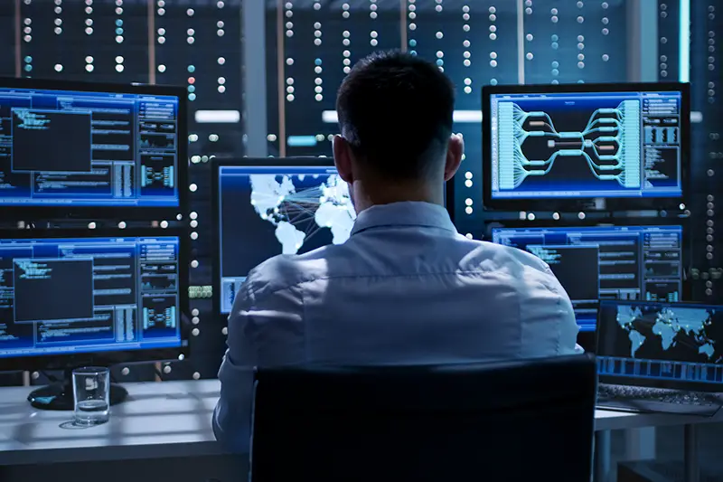 System Security Specialist Working at System Control Center