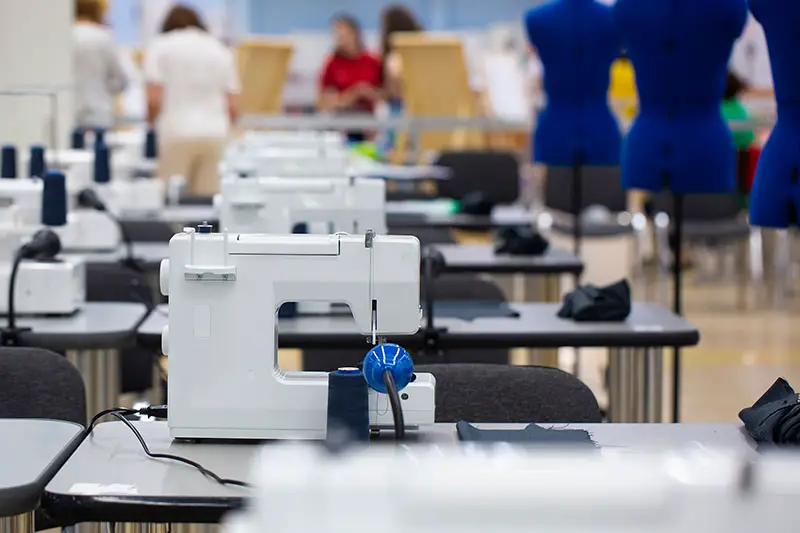 White Sewing machine